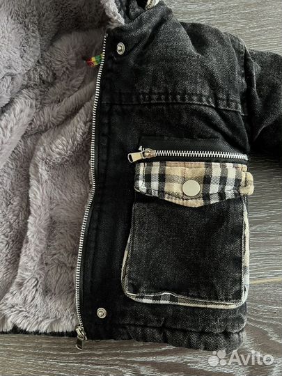 Куртка детская джинсовая демисезон на меху