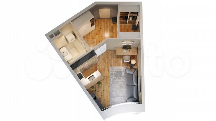 Апартаменты-студия, 35 м², 5/10 эт.