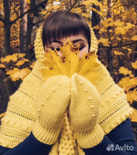 Платок и варежки