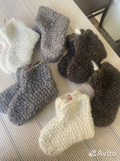 Теплые носки из шерсти (чуни)