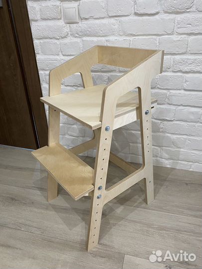 Складной детский растущий стул со спинкой эко