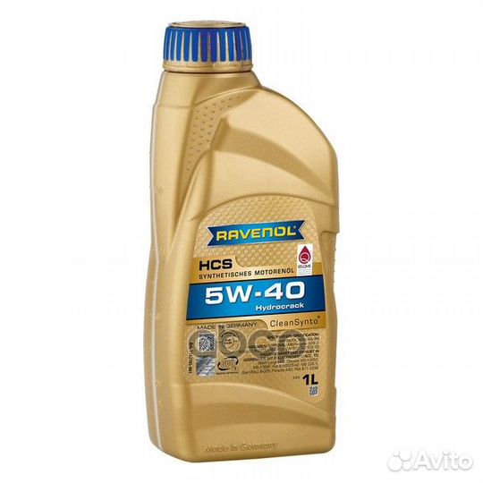 Масло моторное HCS 5W-40 1л (синтетика) Ravenol