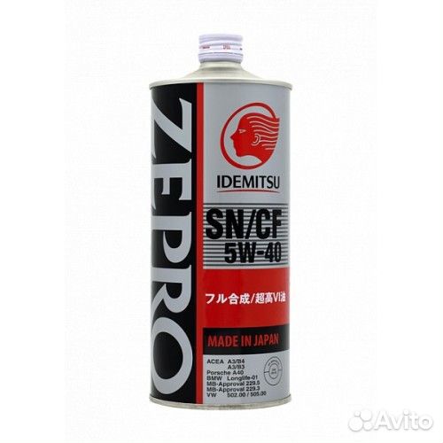 Моторное масло Idemitsu Zepro Euro Spec 5W40 1л