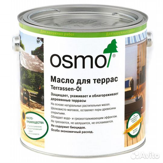 Масло Osmo Terrassen-Оle для террас лиственница 2