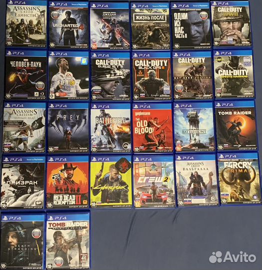 Игровые диски на ps4