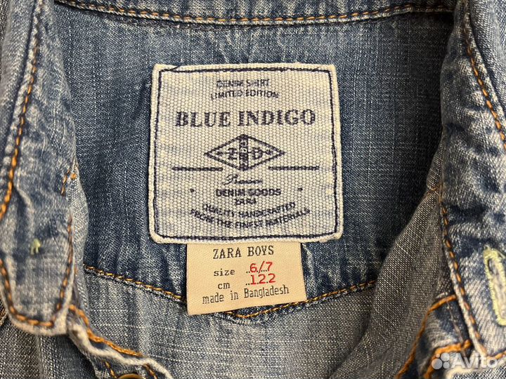 Джинсовая рубашка детская Zara