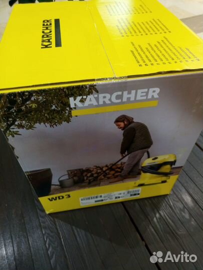 Пылесос Karcher WD-3.Хоз-Стр.1000Вт.Новый.Румыния