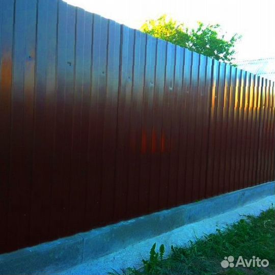 Забор из профнастила
