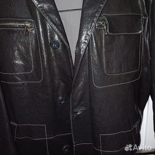 Кожаная куртка мужская 56 58раз
