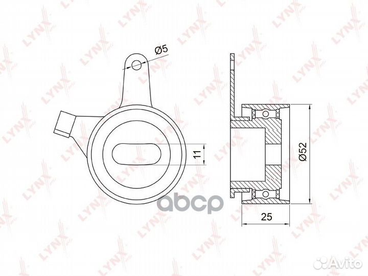 Ролик натяжной ремня грм PB1043 lynxauto