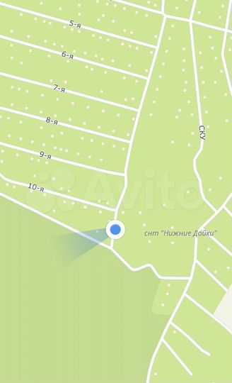 Участок 6,7 сот. (СНТ, ДНП)
