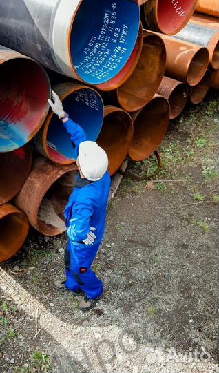 Прямошовная стальная труба 820х11 по ГОСТ 20295-85* из стали 17Г1с-у со склада Санкт-Петербург с дос