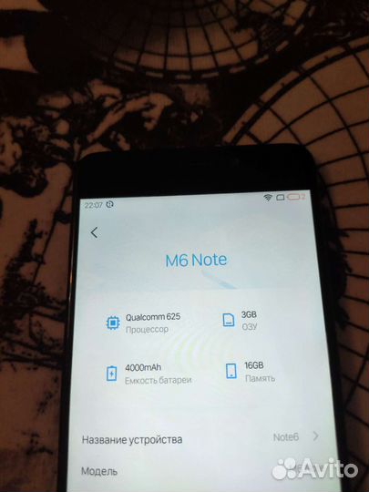 Meizu m6 note