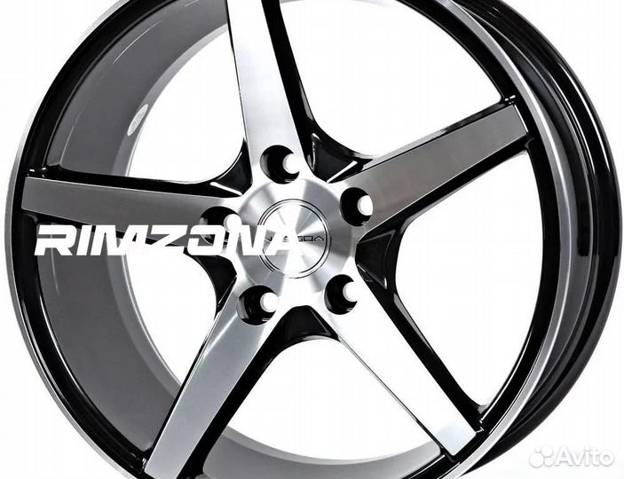 Литые диски в стиле vossen R18 5x112 ave. Примерка