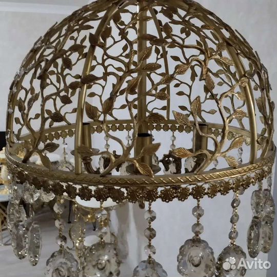 Люстра бронзовая