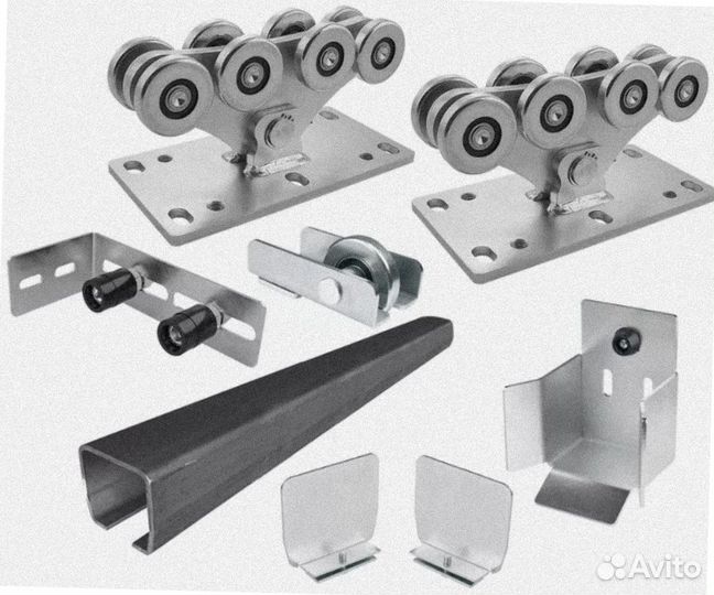 Комплект для откатных ворот. Не оцинк шиной 450 кг