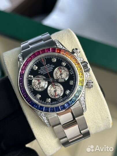 Rolex Daytona Rainbow Custom White Gold