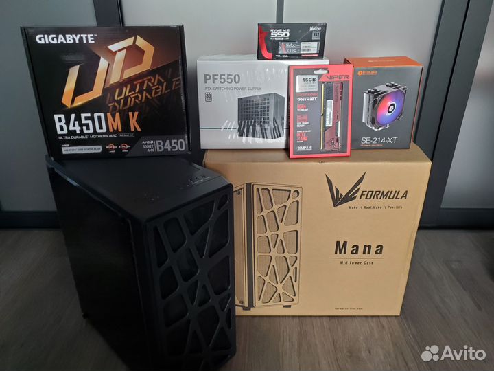 Игровой пк Ryzen 5600/RTX3060 12Gb/16gbddr4/512Gb