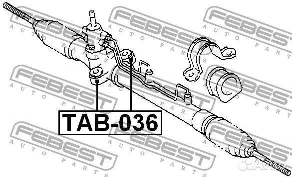 Febest TAB-036 Сайлентблок рулевой рейки