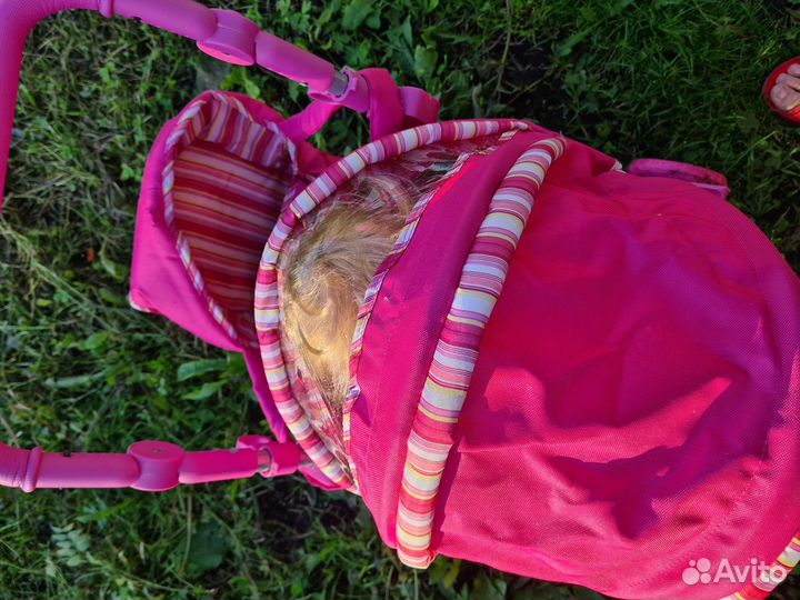 Коляска для кукол новая с большой куклой