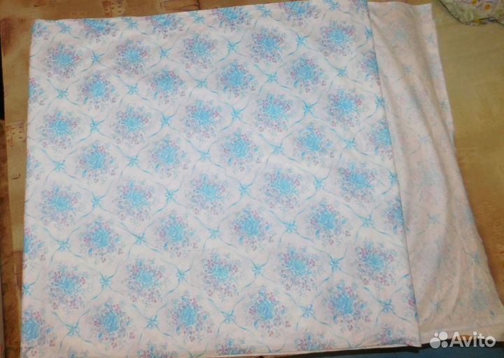 Ткань лоскут Ситец х/б материал Нитки Гипюр СССР