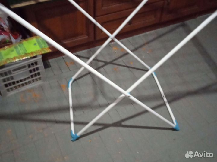 Сушилка для белья раздвижная удобная белая