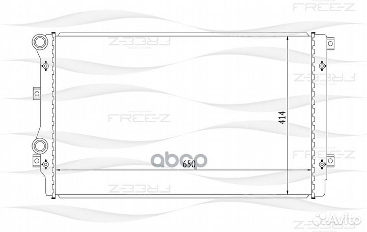 Радиатор системы охлаждения KK0209 free-Z