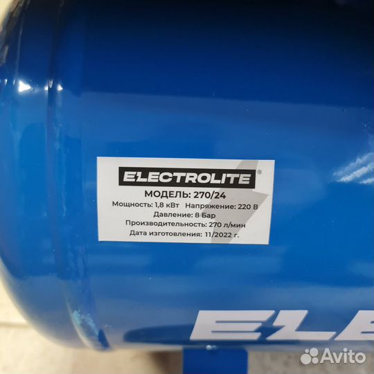 Компрессор воздушный Electrolite 270/24