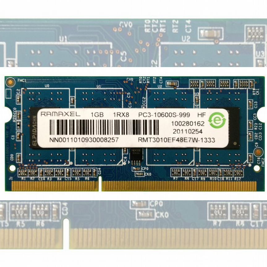 [RMT3010EF48E7W-1333] Оперативная Память Ramaxel 1gb Rmt3010ef48e7w-1333