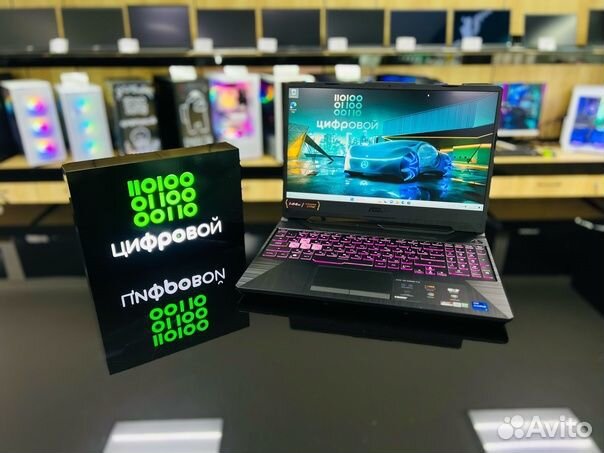 Мощный игровой ноутбук Asus i7-11800/RTX 3050/DDR4