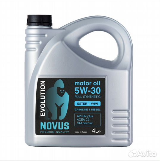 Моторное масло Novus Evolution 5W-30 Ester+vhvi