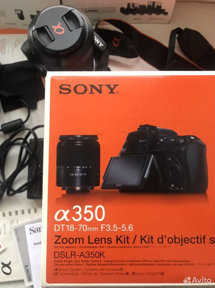 Зеркальный фотоаппарат sony a350 япония