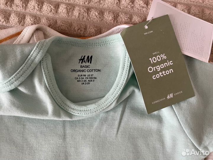 Новые боди h&m 98