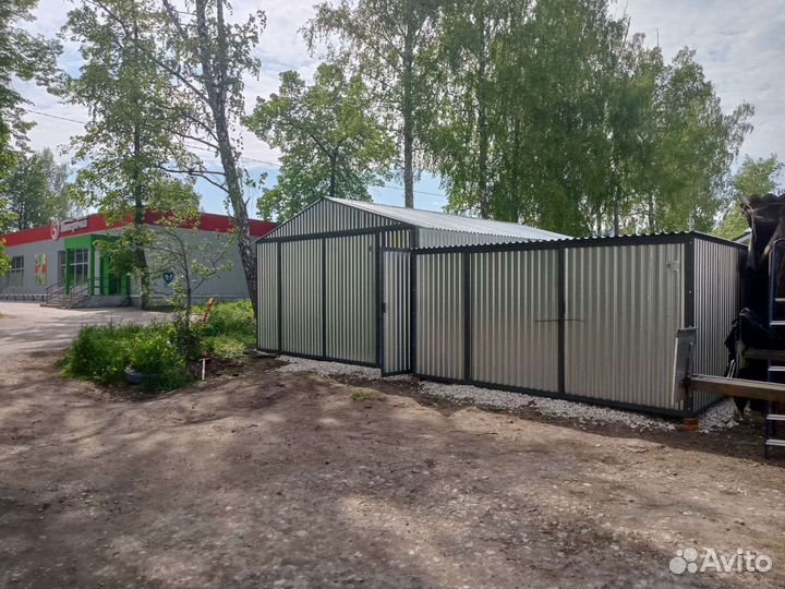 Гараж пенал ракушка оцинкованный