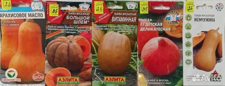 Семена тыквы,редиса,капусты, кабачков, баклажанов