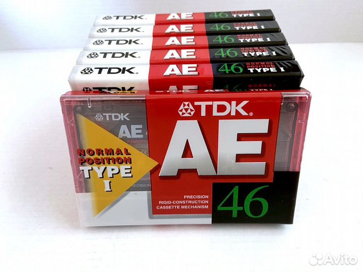 Аудиокассеты кассеты TDK AE 46 - 1998 г