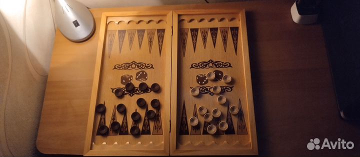 Нарды, шашки деревянные Оскал Тигра