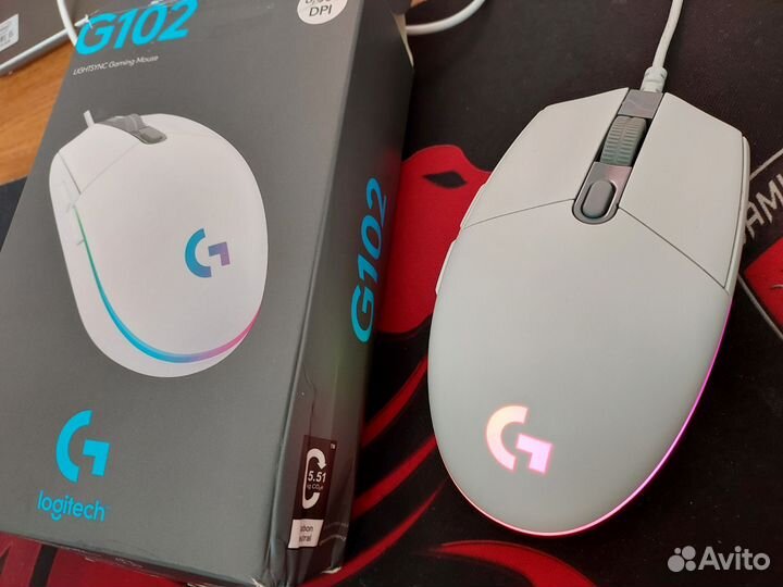 Игровая мышь Logitech G102 LightSync White