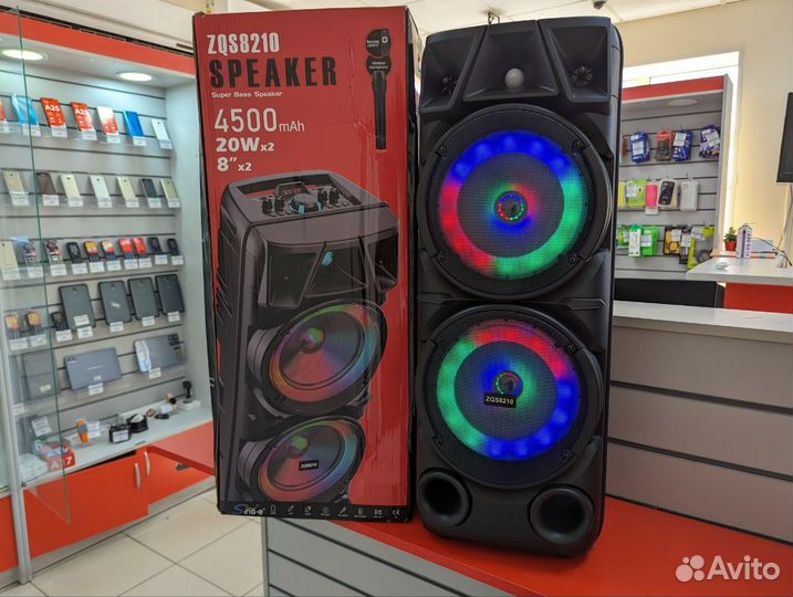 Bluetooth Колонка Speaker ZQS8210 Black