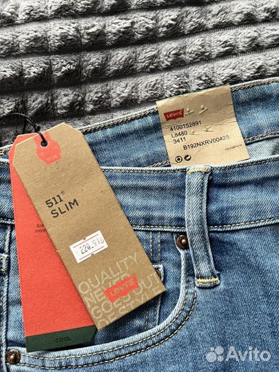 Джинсы levis 511 slim