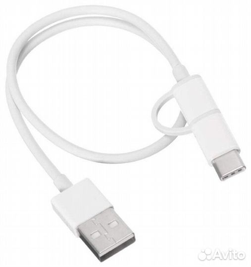 Кабель Xiaomi USB microUSB / Type-c (двойной) (SJX