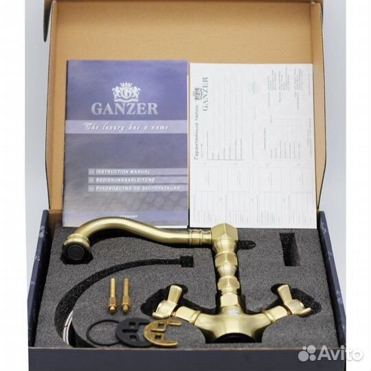 Cмеситель для раковины ganzer otto GZ15013D bronze