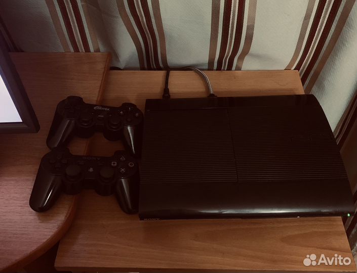 Sony PS3 super slim прошитая +19 игры