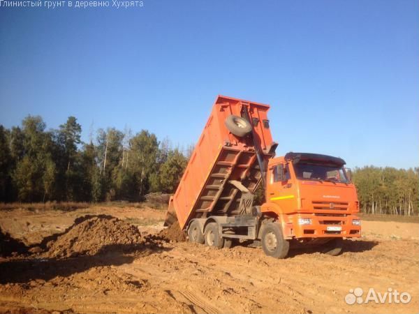 Глинистый грунт в деревню Хухрята