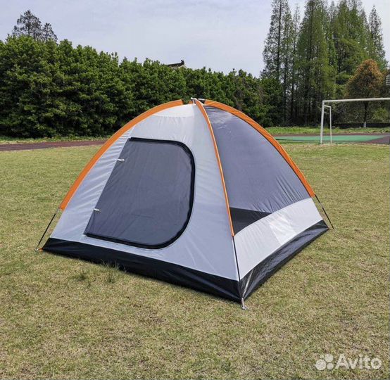 Палатка туристическая 3-4 местная с тент навесом