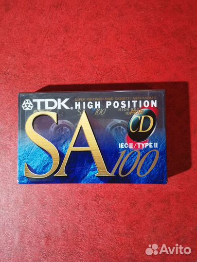 Аудиокассета TDK SA 100 High Position Type II