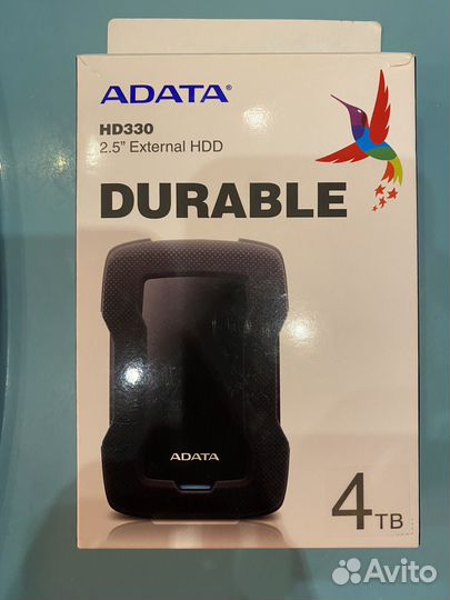 Внешний диск HDD A-Data Durable HD330, 4тб