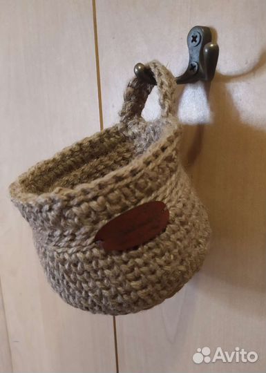 Корзинка из джута (подвесная)