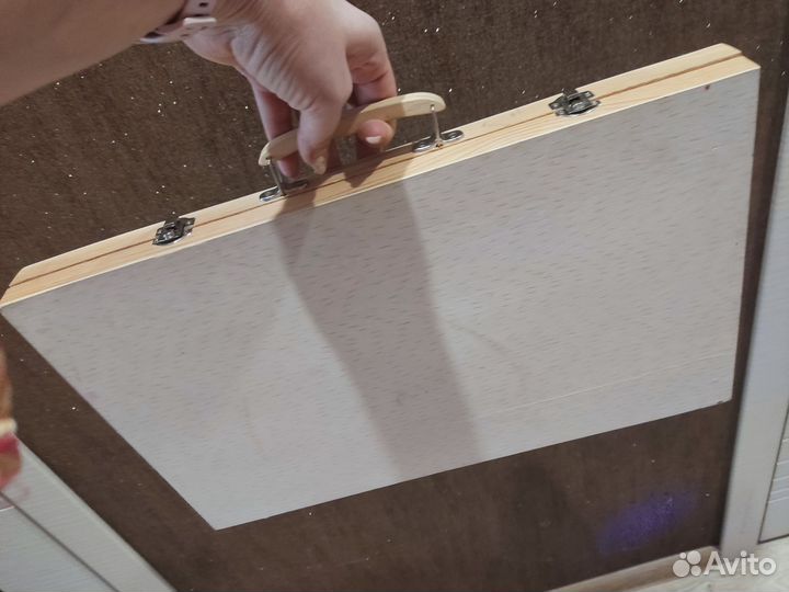 Художественный набор для рисования в деревянном