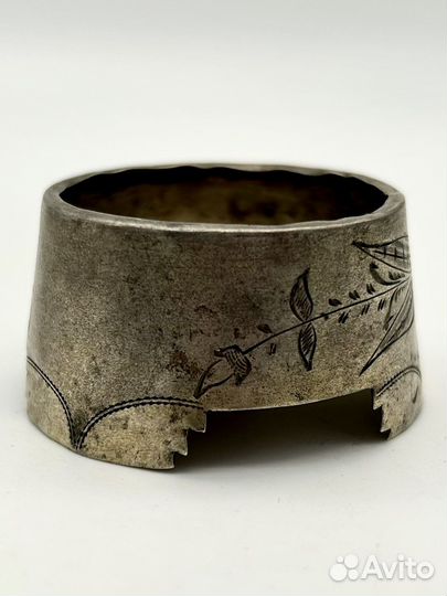 Солонка Русский стиль серебро 84 проба